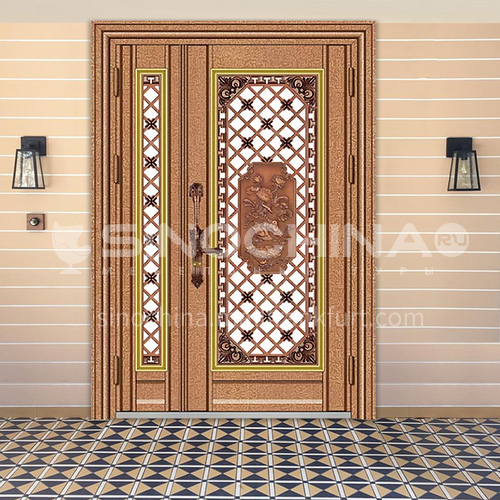 304 stainless steel door rose gold bread entrance door